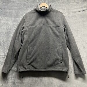 Tek Gear 1/4 Zip‎ Fleece Mens Gray Pullover Comfort Warm Travel